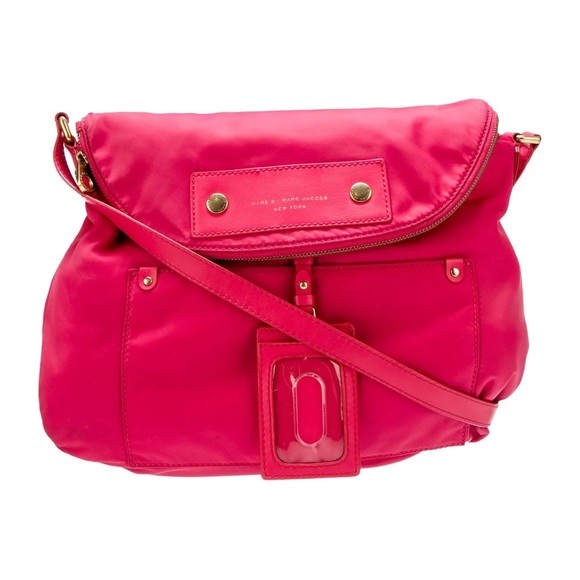 Marc By Marc Jacobs Large Pink Nylon Crossbody Bag - Picture 1 of 13